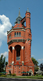 Water tower - Wroclaw, Dolnoslaskie Ancient Architecture, Beautiful Architecture, Beautiful Buildings, Architecture Design, Unusual Buildings, Interesting Buildings, Old Buildings, Poland Travel, Tower House