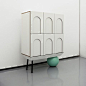 By Pucalpa Studio. Built in MDF and laquered in matte white, this cabinet is…