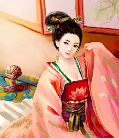手绘 古风女子