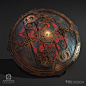 Viking Shield - Substance Designer, Alexey HRDesign : 100% Substance Designer (Only substance designer was used during the creation) / Render in Marmoset.<br/>Under the inspiration of the work of Daniel Hull Viking Round Shield - Substance Painter.&
