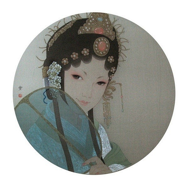 工筆|美人計|周雪