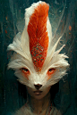 Girl in Fox Mask