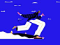 Going through the week like... ripple wave blue smoke motiondesignschool character hippie ride smooth speed chill skater