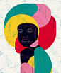 Formed With Geometric Blocks of Color, Modern Women Exhibit Strength in Artist Luciano Cian's Prints : Artist Luciano Cian’s latest series Geo explores the power, perseverance, and stability of contemporary women through bold colors and gesture. Simple li
