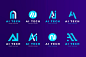 字母AI，logo标志矢量图素材