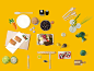 餐饮行业VI图标素材  餐饮使用素材 贴图 PSD源文件  蔬菜 国外 餐具 