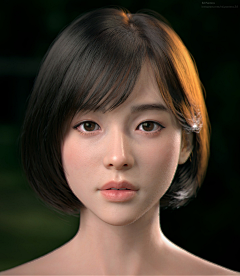 Hayate小风采集到3d女模型