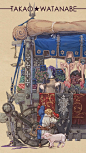 日本插画艺术家 渡辺孝夫 一组插画艺术

twi:takao_watanabe