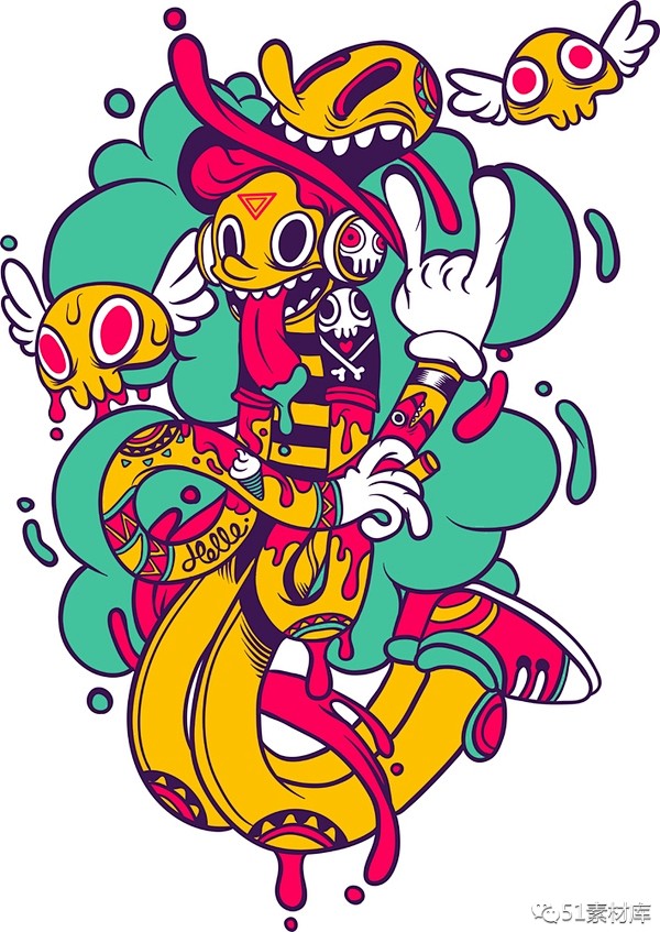 卡通涂鸦插画下载