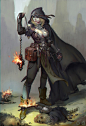 Dark Hunter 猎人 猎者 欧美角色设定 角色设计 游戏角色 斗篷 法师 巫师