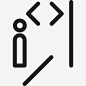 博物馆的自动扶梯标志箭头 https://88ICON.com 博物馆的自动扶梯标志 箭头
