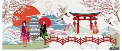 日本酒屋仕女海报拼图餐厅墙纸大型壁画日式料理烤肉寿司店壁纸-淘宝网