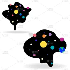 可爱的,式样,动画片,蜘蛛网,平坦的,太空船,技术,模板,不明飞行物,装饰