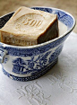 blue and white: 