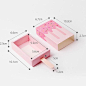 20pcs Pink Ice Cream Shape Cute Gift Box Popsicle Candy Folding Paper Box Cartoon Drawer Gift Box Fo