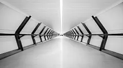 Photograph Crossrail Place Walkway | Into the Future by James Beard on 500px