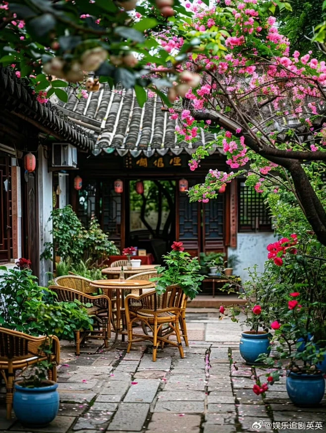 中式小院景观 农家 古风场景参考-花瓣网