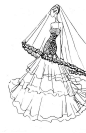 【简单黑白】很有线条感的婚纱手绘 简单明朗的线条美｜来自插画师 Q姑妞