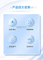 蓝色医疗美妆详情页产品亮点优势模块图标icon