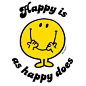 Mr. Men Little Miss - Happy is as happy does
