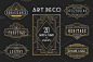 20 ArtDeco Badges & Frames - Illustrations