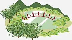池塘风景精美日本建筑元素设计_新图网 https://ixintu.com 池塘 风景 旅游 日本旅游 设计 矢量 手绘日本建筑 日本建筑 日式建筑