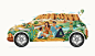 Indian travel JK Tyres旅行场景插画-古田路9号-品牌创意/版权保护平台