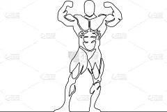 肱二头肌,连续性,成一排,运动,品牌名称,面部表情,出示,剪影,训练