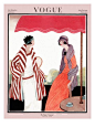Vogue Cover - July 1 1922 Poster Print by Helen Dryden at the Condé Nast Collection