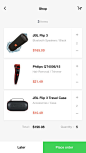 Shop – User interface by Mandeep Kundu: 
