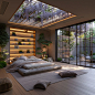 Bedrooms and Japanese Wisteria AI Artwork 14