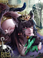 Artist: Unknown name aka NOX - Title: Unknown - Card: Dissolute Grimalkin (Repose)