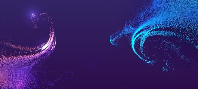 时尚渐变光效紫色梦幻粒子背景板舞台底纹年...