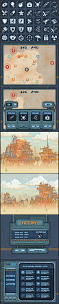 B-Speck<br/>Backgrounds and UI done for a sidescroller mobile game back in 2013