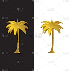 品牌名称,黄金,模板,棕榈树,商务,手提箱,地球形,植物,设计,剪影