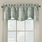 Add luxury to any room with the Salisbury window valance. Beautifully embroidered with a richly hued background, this handsome valance will bring a sophisticated look to your window.: 