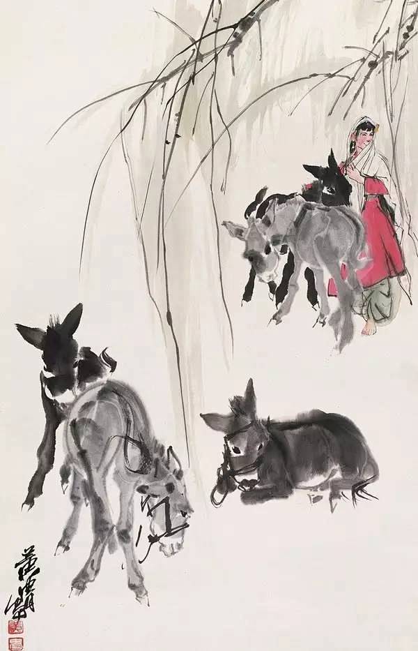 黄胄画驴—— 黄胄（1925.3—1997.4.23），著名中国画画家、收藏家，杰出的社会活动家。