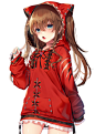 动漫1320x1853动漫动漫女孩数字艺术艺术品垂直肖像显示长发黑发绿色眼睛蓝眼睛张开嘴毛衣简单背景