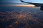 Evening Moscow from the plane by Oleg  on 500px