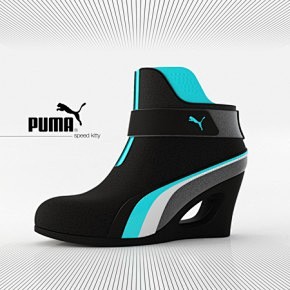 穿上Puma的高跟鞋