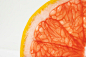 Close-up texture of citrus fruit slice