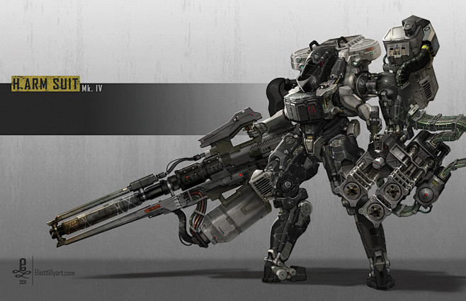 人物设定重装机甲士兵968机器人