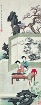 当代画家郑慕康人物绘画艺术作品
郑慕康（1901—1982年），名师元、师玄，号慕康，广东省潮阳人。幼年对美术、广告图案很有兴趣。1918年进入上海美专，以素描中的肖像画为主攻方向，师从冯超然，得明代曾鲸晕染法神髓，将西洋画的明暗法、透视法和传统工笔人物糅合为一；擅长人物画，兼工诗书