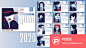 时尚潮流时髦女性插画装饰2020年新年台历设计AI素材源文件  - PS饭团网psefan.com