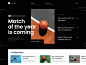 #Exploration - Sport News Hero Section article basketball blog bold clean design hero homepage landing page news section typography ui ux website whitespace