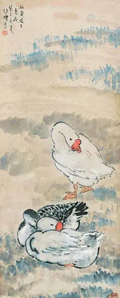 徐悲鸿作品《鹅》