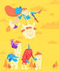 cindysuen:

A super fun animals party, come join in the fun too on facebook too. :) -Cindy ♥ ♥ #GIF#