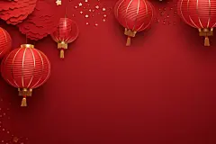 红色的边框背景素材图片