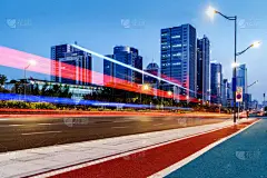 城市,迅速,重庆,图像特效,室内过夜,未来,夜晚,阿尔伯塔省,市区路,绘画插图