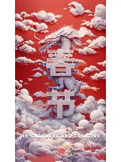 金龙献瑞迎新春，欢声笑语满家园，春节到啦